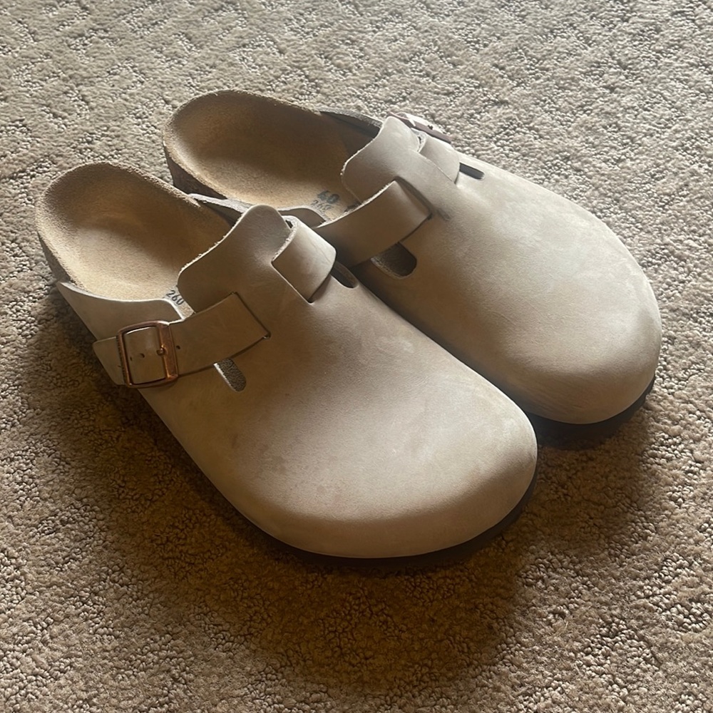 Tan Boston Clog Birkenstock size 40